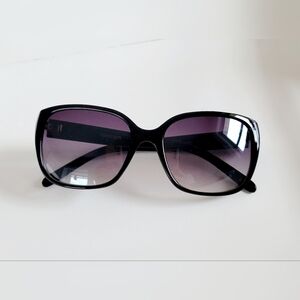 Franco Sarto Sunglasses Black w/ Jewel Embellishments